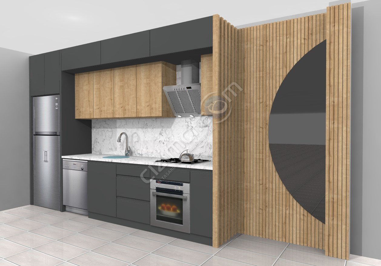 DÜZ ÇİFT KATLI MUTFAK